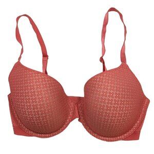 VICTORIA'S SECRET Pink Lace Underwire Bra Size 32DD